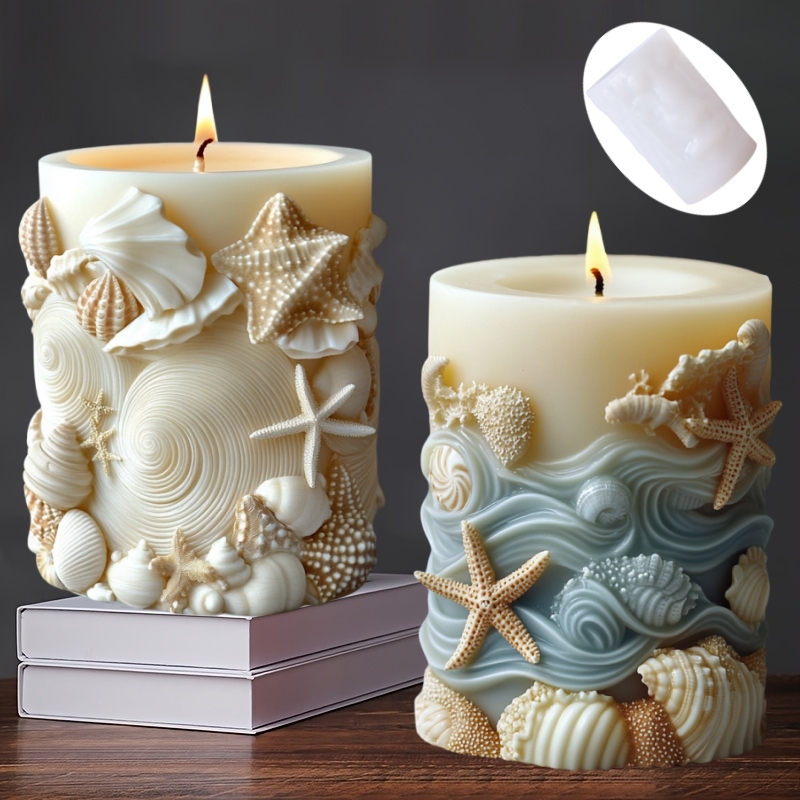 Resin Ocean Wave Mold - DIY Ozean Stil Relief zylindrische Kerze