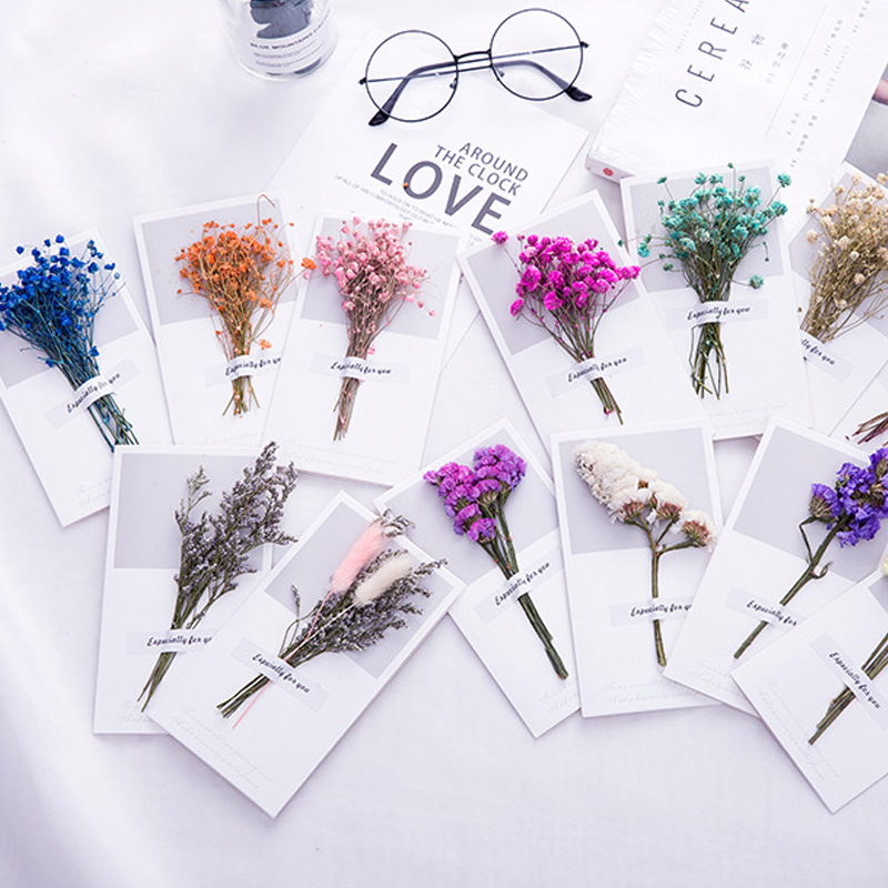 Dried Flower Bulk - 10 stücke EIN Geschenk Karte Hochzeit