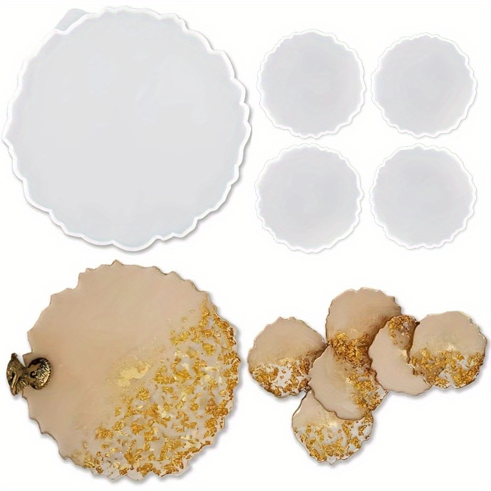 Geode Mold Silicone - Unregelmäßige Achat-Geoden-Harz-Silikonformen-Set, 1 große Form für