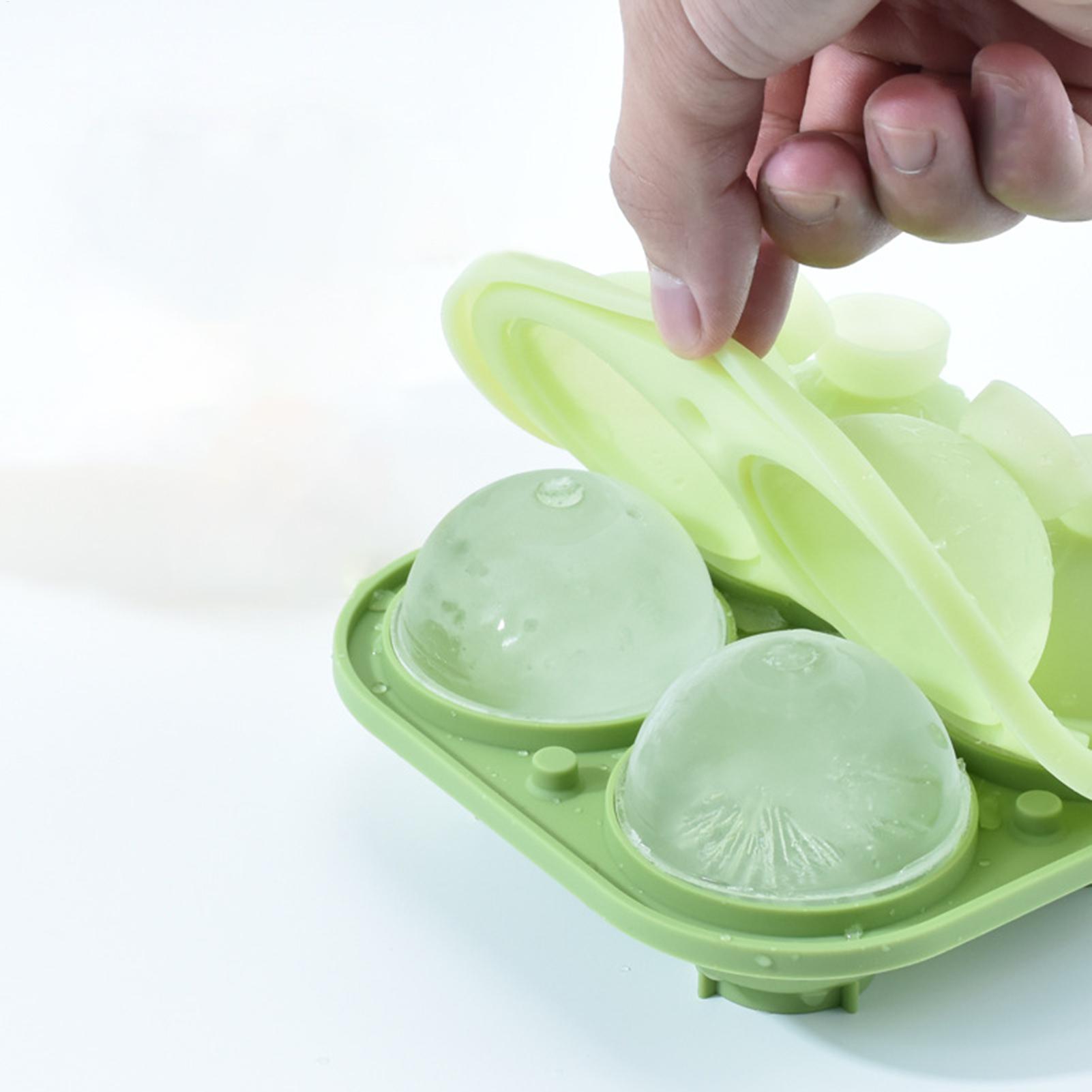Serving Tray Mold - Kugel-Eisform, Silikon-Eisblock-Tablett für Kugeln, stapelbares Servierwerkzeug,