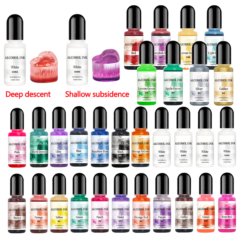 Resin Dye Alcohol - 10ml Farbstoff für DIY-Epoxidharzform-Diffusions pigment Flüssige