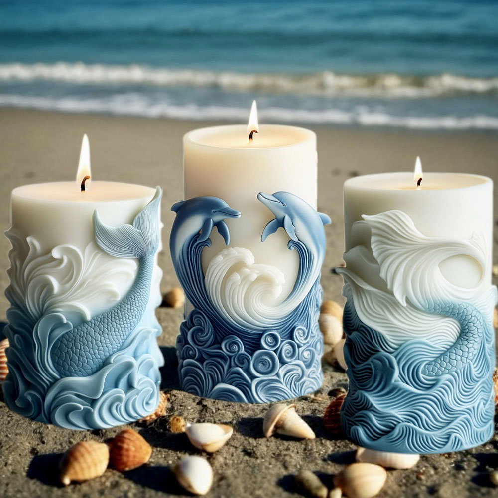 Ozean Thema Silikon Kerze Form – Resin Ocean Wave Mold Bewertung und Preis