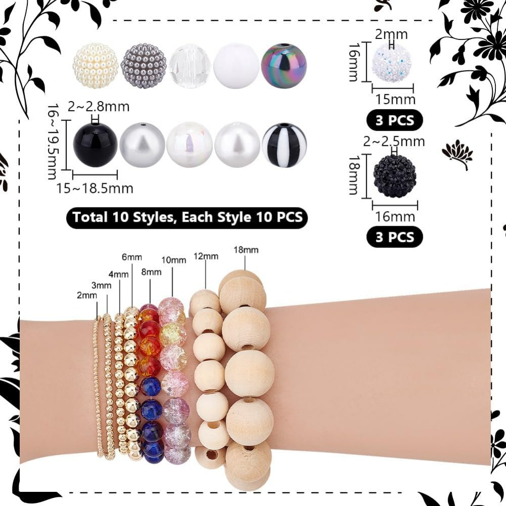 106 Stück klobige Perlen, 12 S – Resin Crafts Bewertung und Preis
