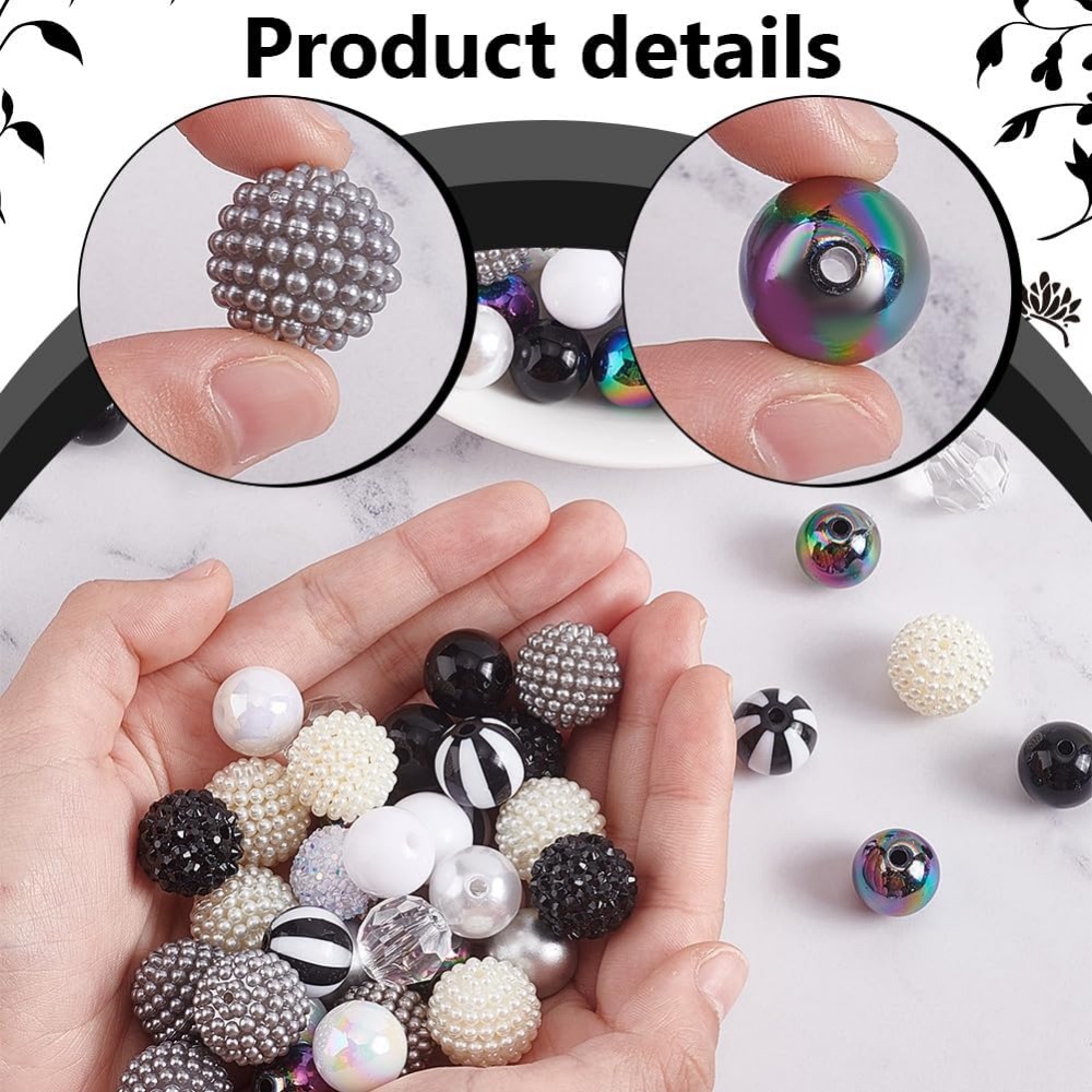 106 Stück klobige Perlen, 12 S – Resin Crafts Bewertung und Preis