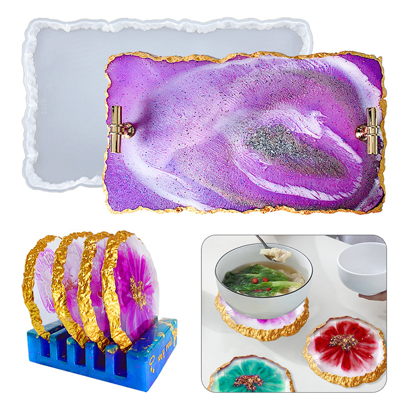 DM413 Drusy Coaster Harzform G – Serving Tray Mold Bewertung und Preis
