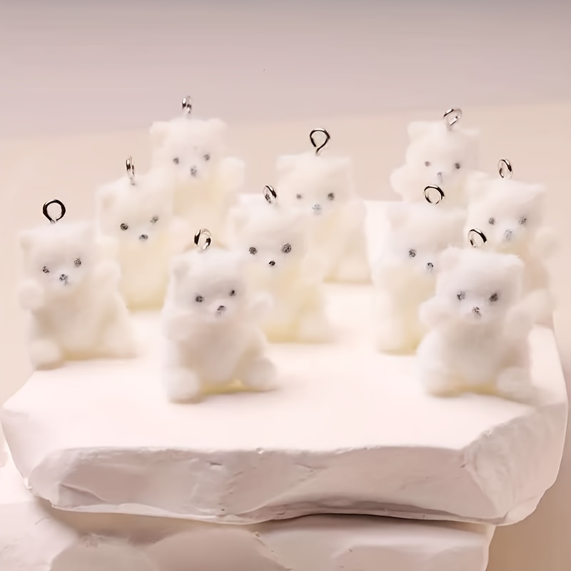 6 Stück Eisbär-Harzanhänger, W – Resin Craft Material Bewertung und Preis