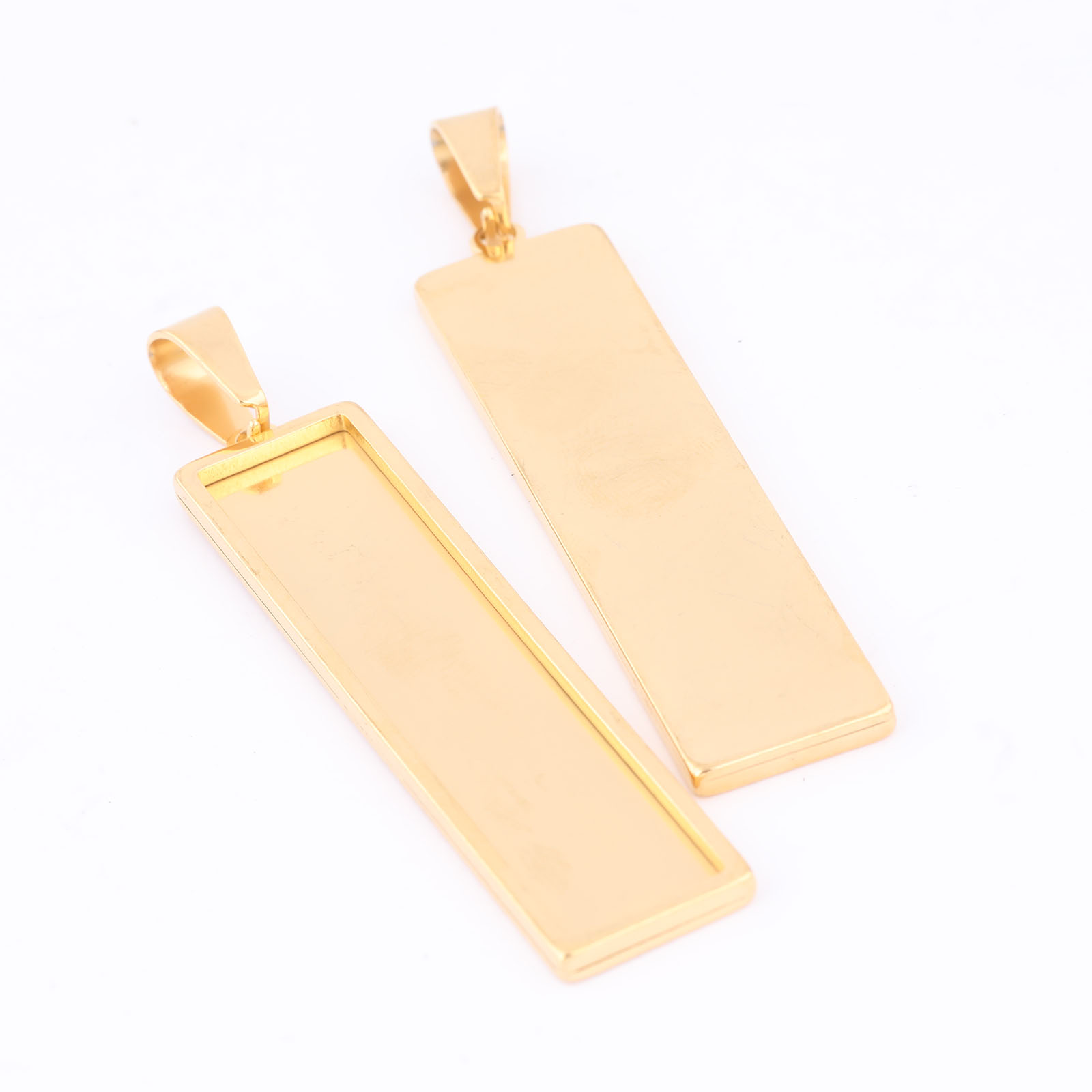 5 stücke Edelstahl vergoldet 1 – Bezels Set Pendant Bewertung und Preis