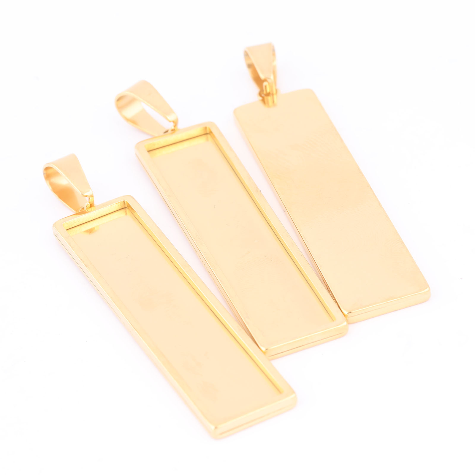 5 stücke Edelstahl vergoldet 1 – Bezels Set Pendant Bewertung und Preis
