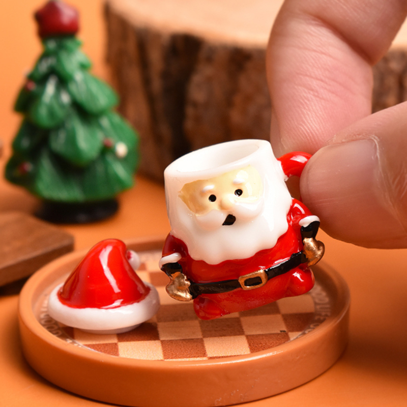 Mini-Weihnachtsmann-Teetasse-O – Resin Craft Material Bewertung und Preis