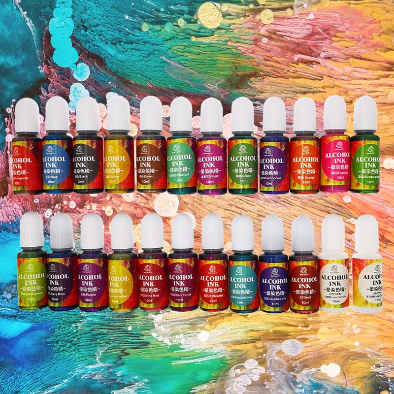 24 farben 10 ml Kunst Tinte Al – Resin Dye Alcohol Bewertung und Preis